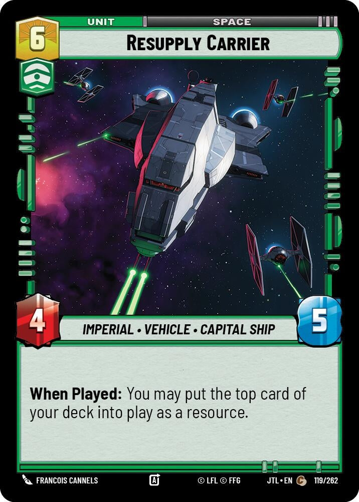 Image for Resupply Carrier (Jump to Lightspeed) (119/262) - Star Wars: Unlimited