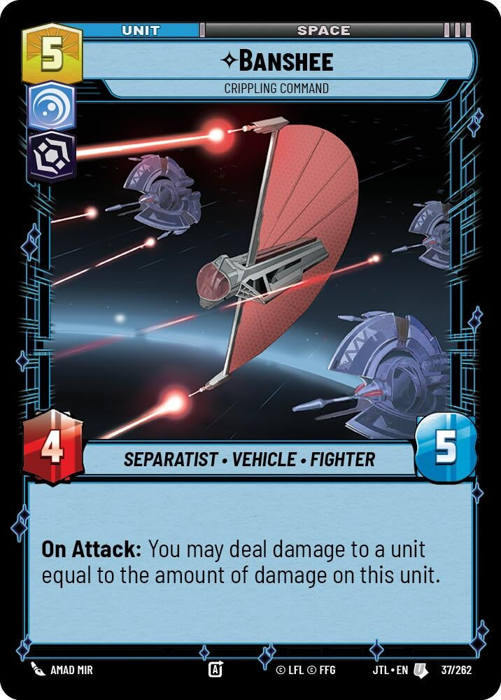 Image for Banshee - Crippling Command (Jump to Lightspeed) (037/262) - Star Wars: Unlimited
