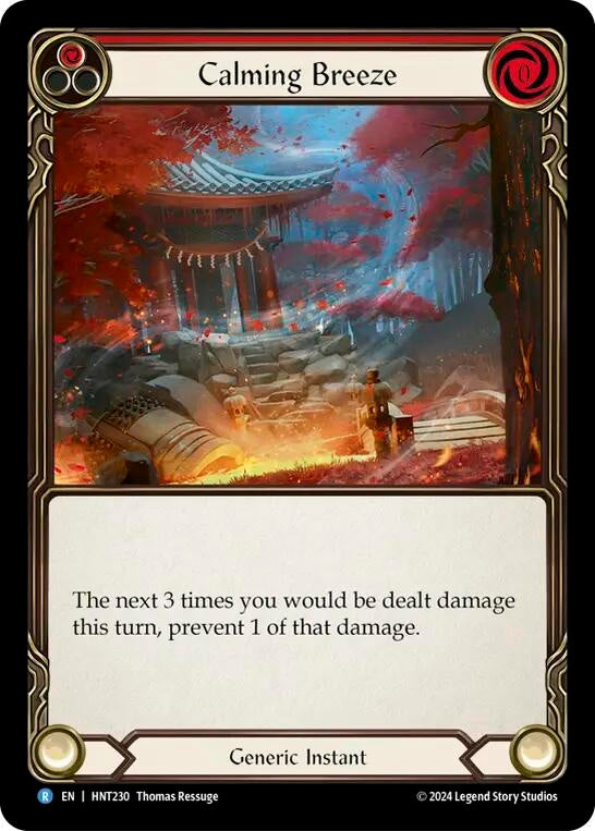 Image for Calming Breeze (The Hunted) (HNT230) - Flesh and Blood TCG