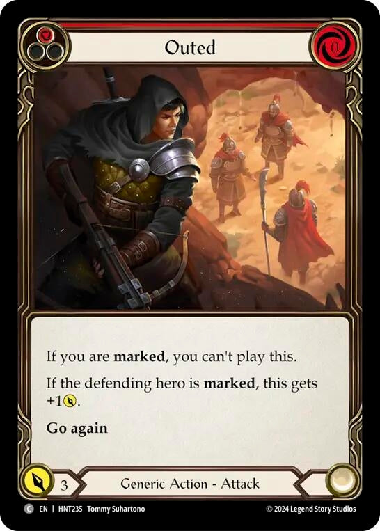 Image for Outed (The Hunted) (HNT235) - Flesh and Blood TCG