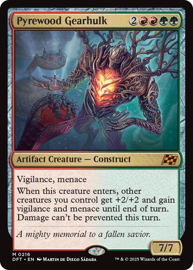 Image for Pyrewood Gearhulk (Aetherdrift) (216) - Magic: The Gathering