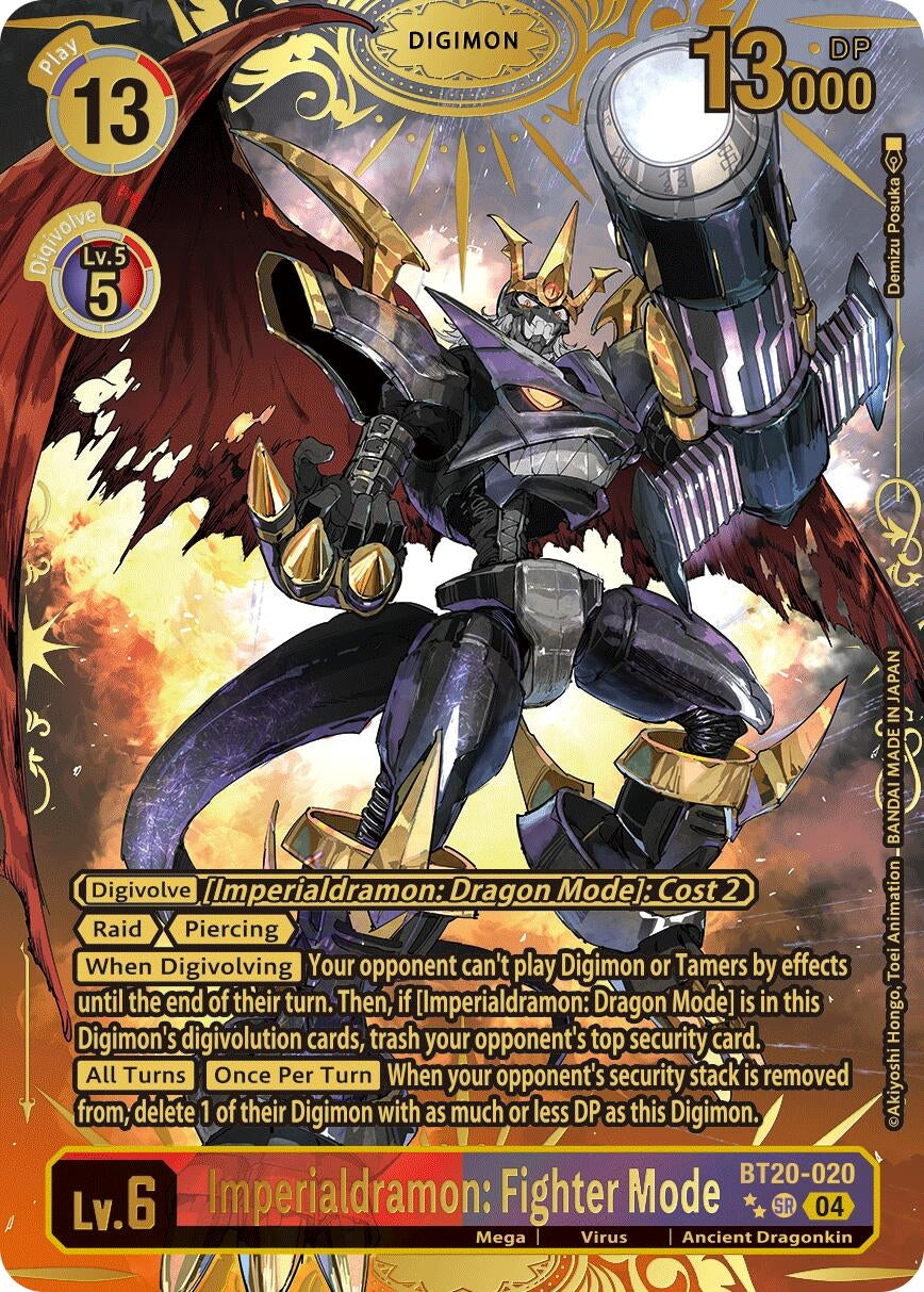 Image for Imperialdramon: Fighter Mode (Textured) (BT19-20) (BT20-020 SR) - Digimon Card Game