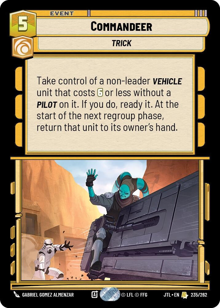 Image for Commandeer (Jump to Lightspeed) (235/262) - Star Wars: Unlimited
