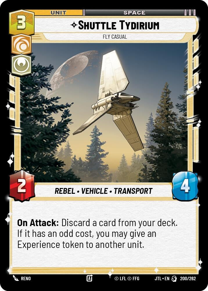 Image for Shuttle Tydirium - Fly Casual (Jump to Lightspeed) (200/262) - Star Wars: Unlimited