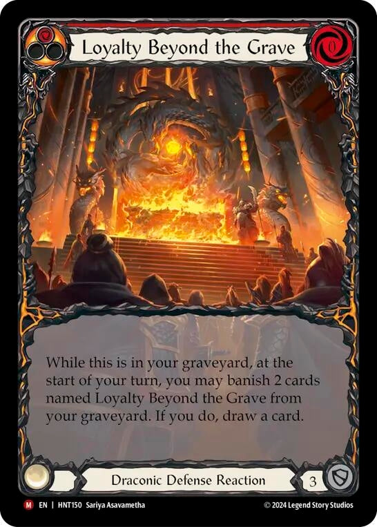 Image for Loyalty Beyond the Grave (Extended Art) (The Hunted) (HNT150) - Flesh and Blood TCG