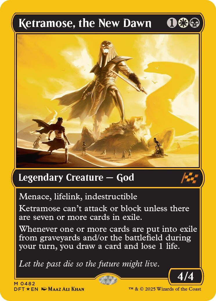 Image for Ketramose, the New Dawn (First-Place Foil) (Aetherdrift) (482) - Magic: The Gathering