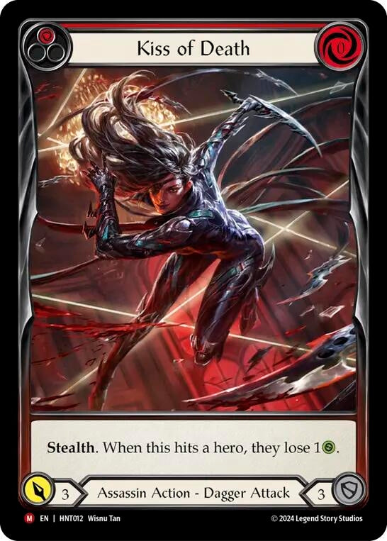 Image for Kiss of Death (Extended Art) (The Hunted) (HNT012) - Flesh and Blood TCG
