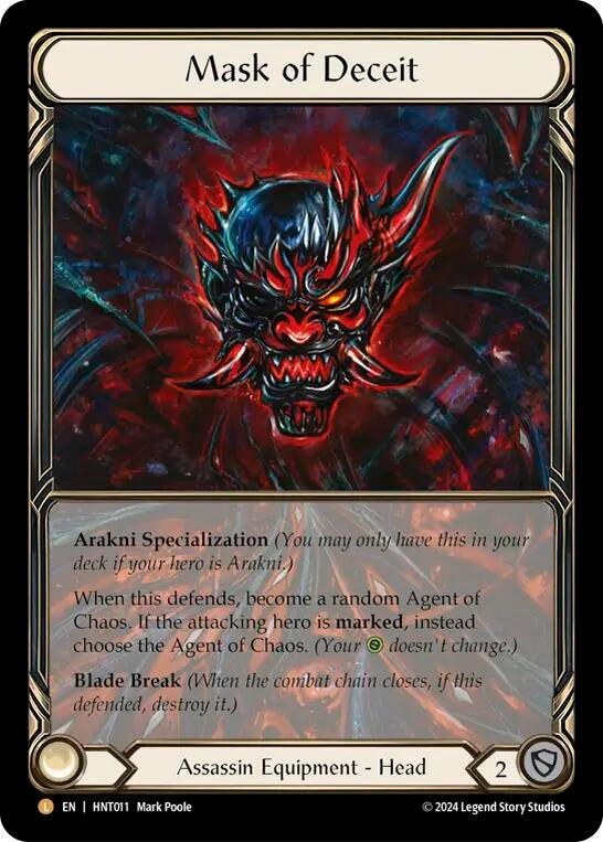 Image for Mask of Deceit (Extended Art) (The Hunted) (HNT011) - Flesh and Blood TCG