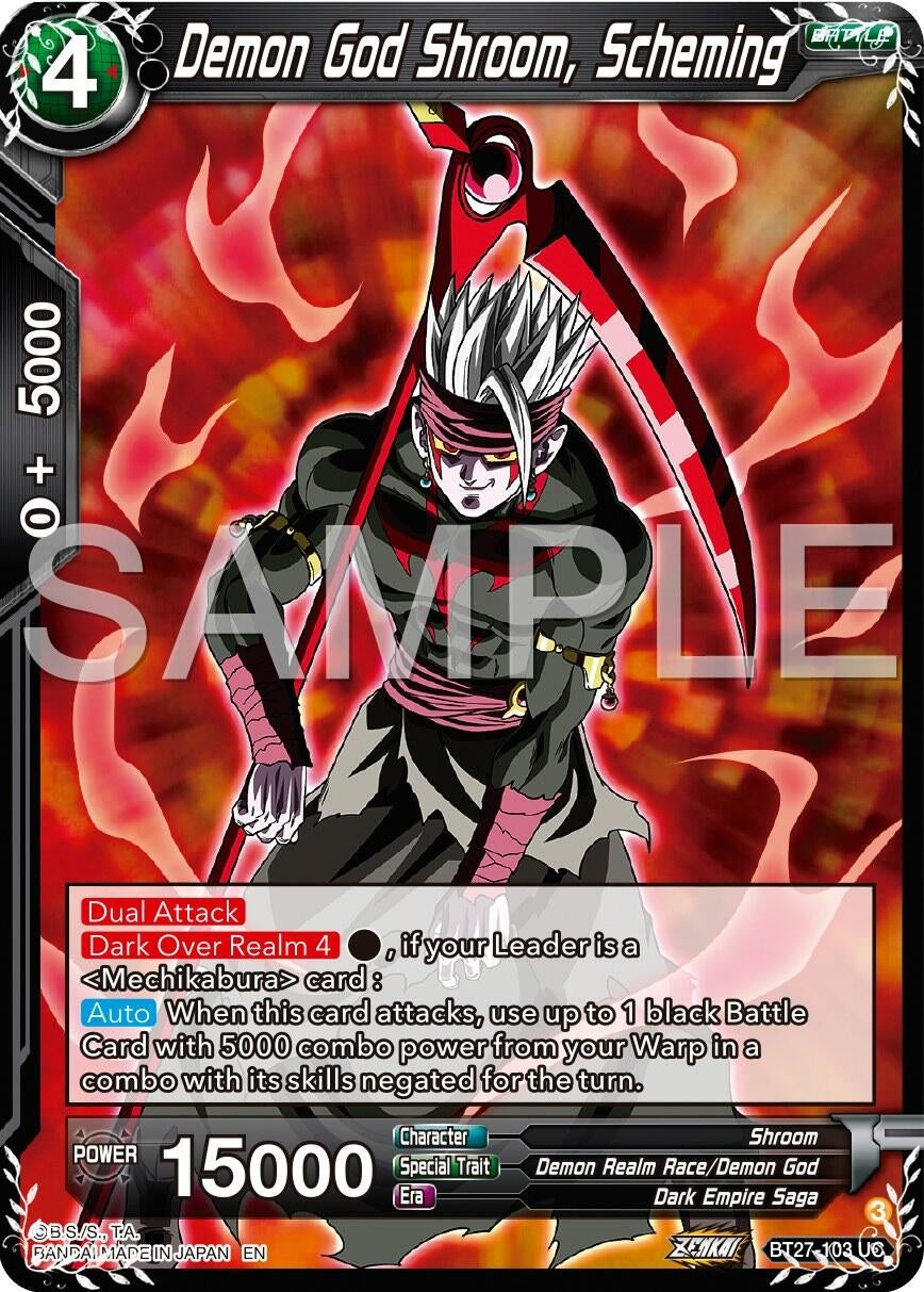 Image for Demon God Shroom, Scheming (History of Z) (BT27-103) - Dragon Ball Super: Masters