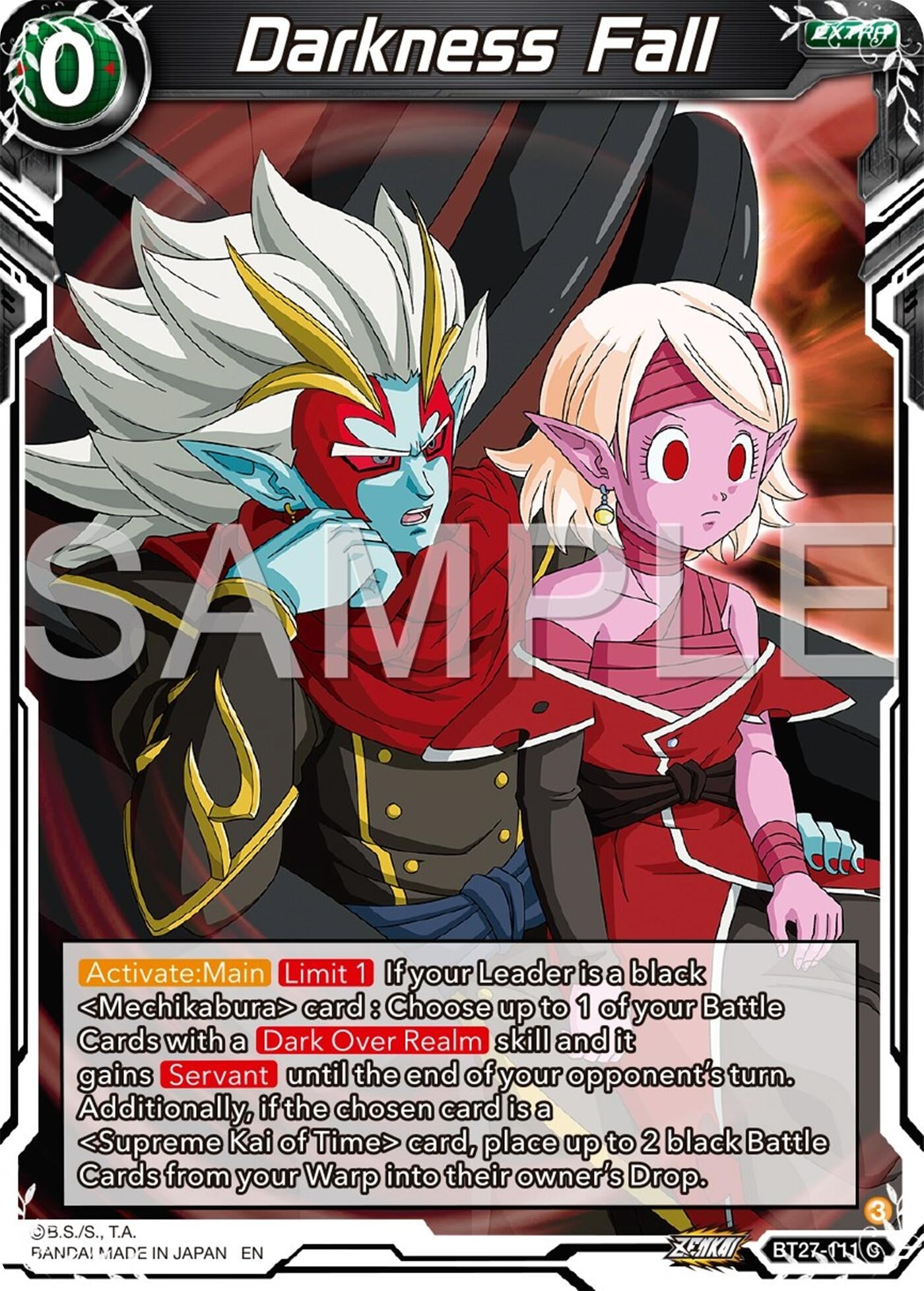Image for Darkness Fall (History of Z) (BT27-111) - Dragon Ball Super: Masters