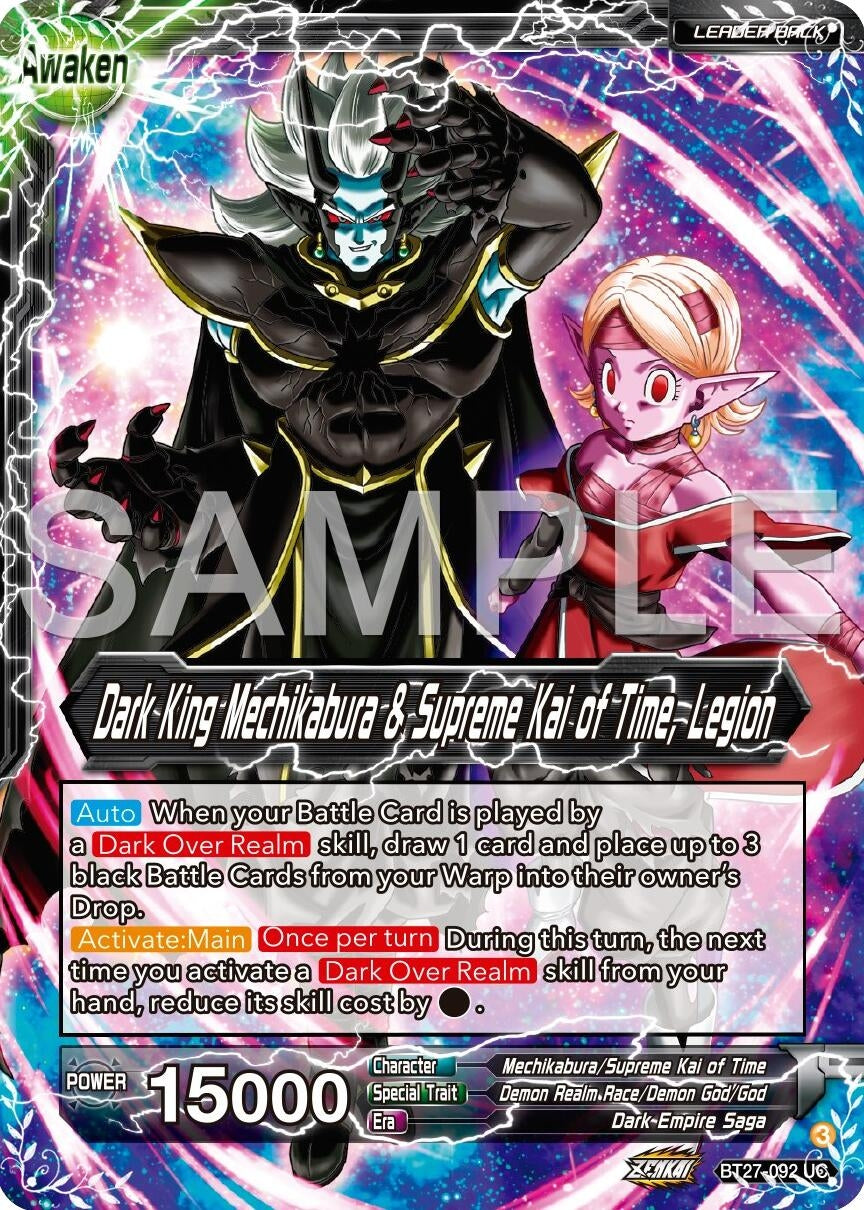 Image for Mechikabura // Dark King Mechikabura & Supreme Kai of Time, Legion (History of Z) (BT27-092) - Dragon Ball Super: Masters