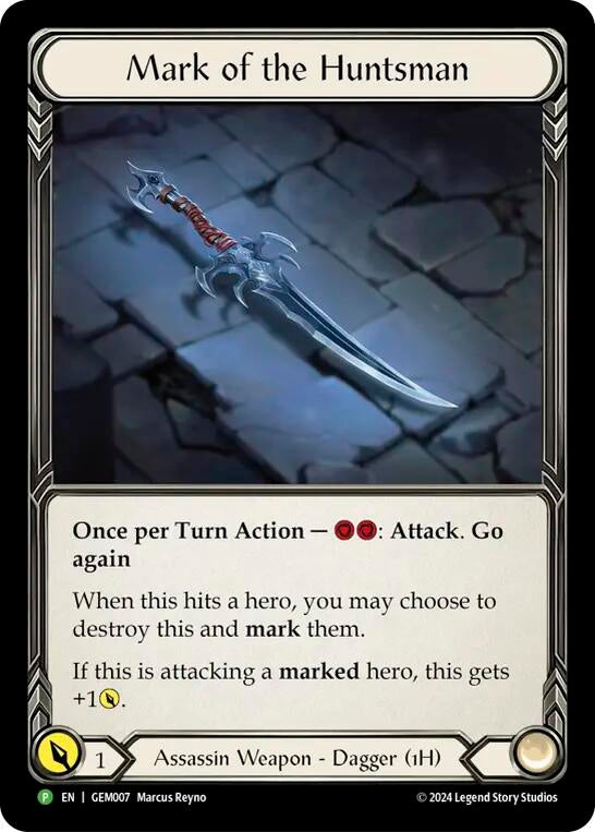 Image for Mark of the Huntsman - GEM007 (GEM Pack 1) (GEM007) - Flesh and Blood TCG