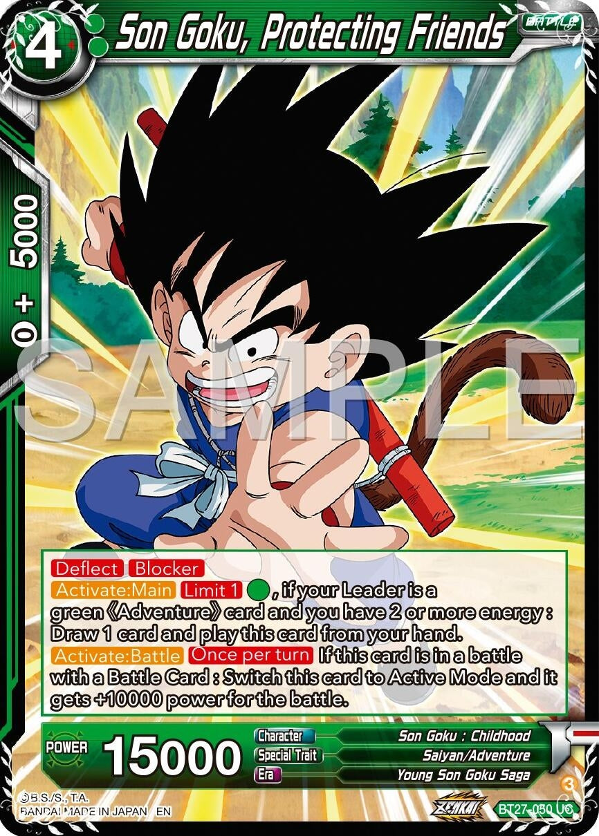 Image for Son Goku, Protecting Friends (History of Z) (BT27-050) - Dragon Ball Super: Masters