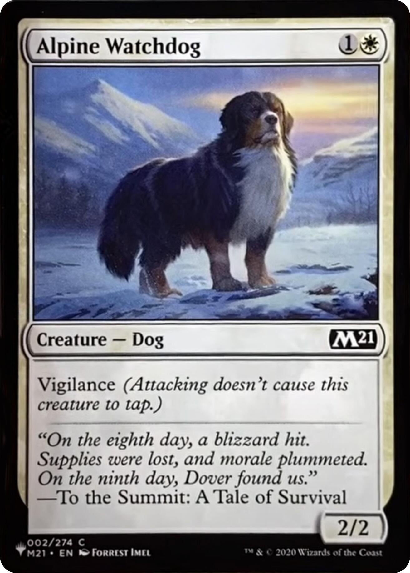 Image for Alpine Watchdog (The List Reprints) (002/274) - Magic: The Gathering