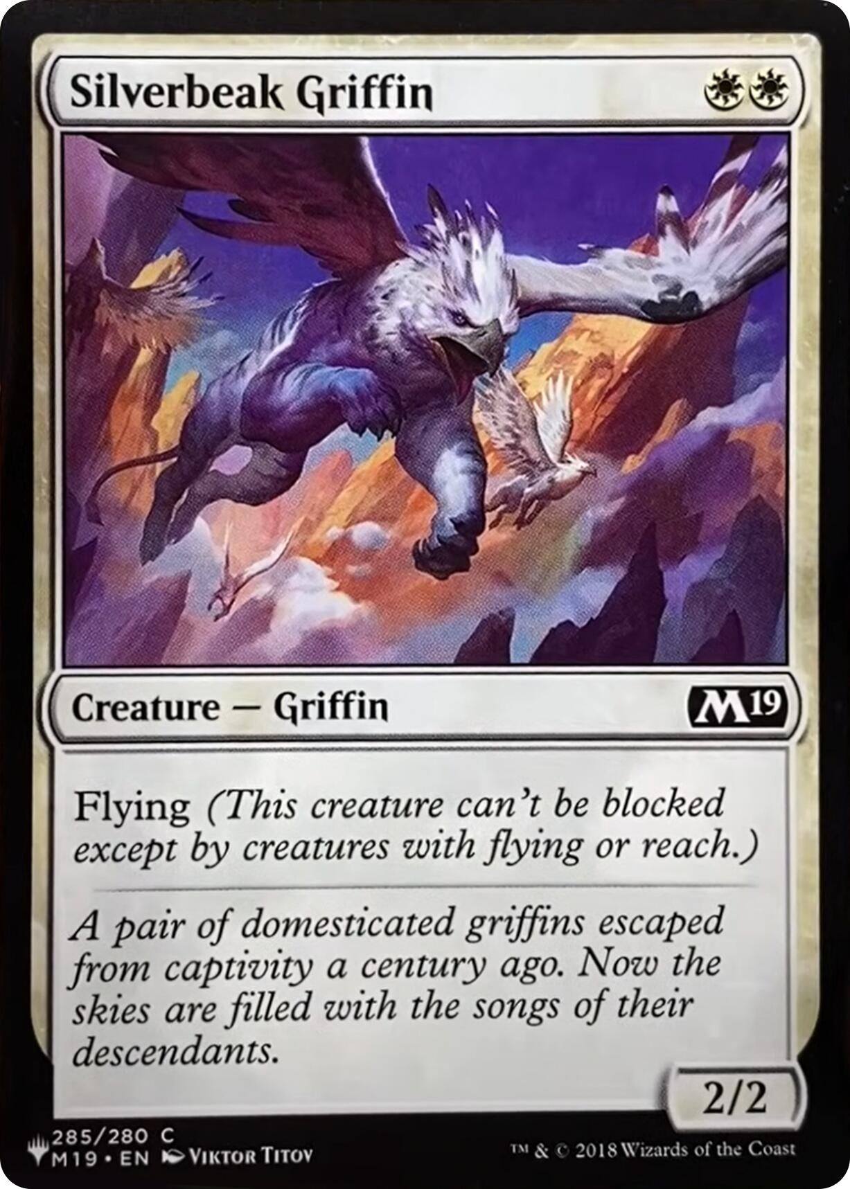 Image for Silverbeak Griffin (The List Reprints) (285/280) - Magic: The Gathering