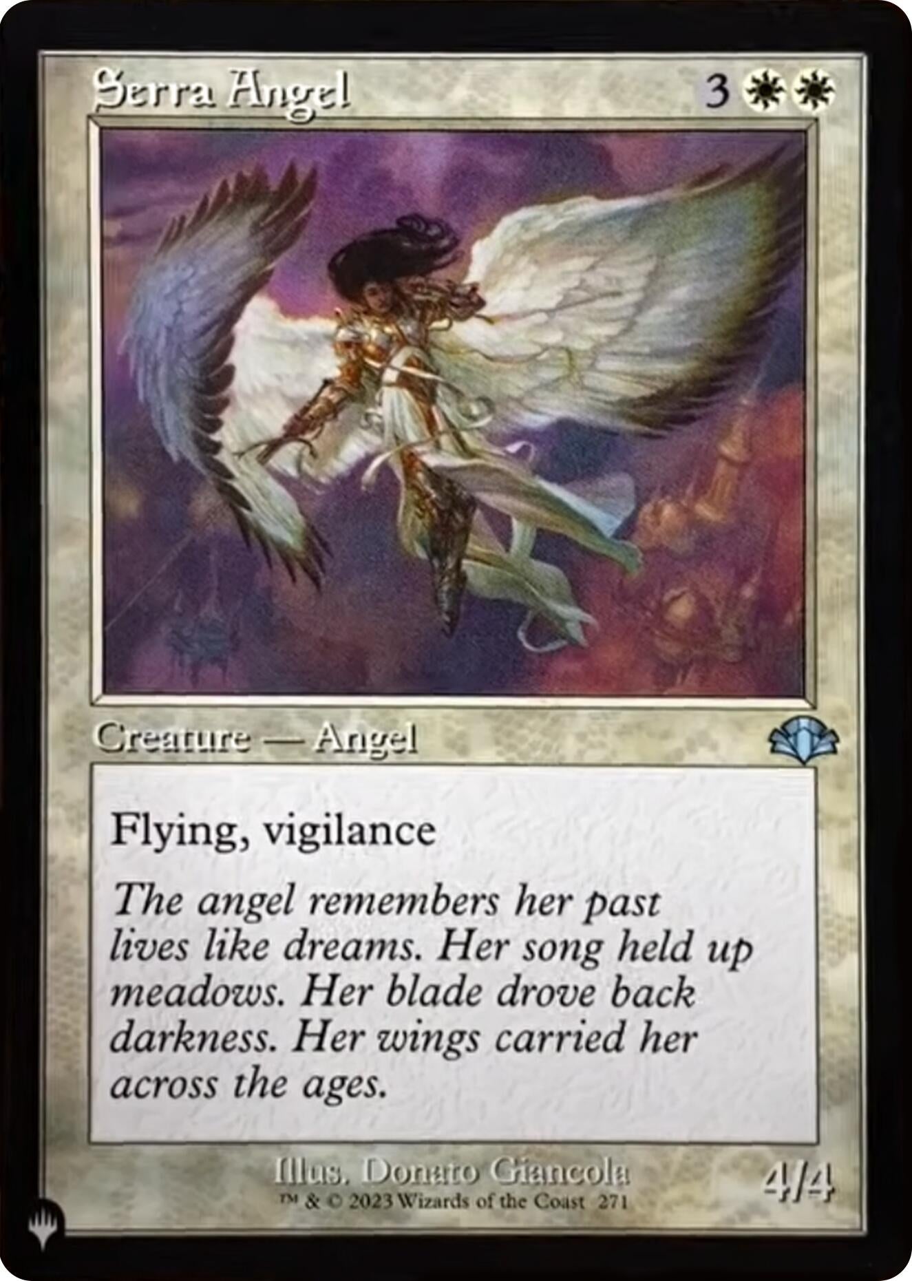 Image for Serra Angel (Retro Frame) (The List Reprints) (271/261) - Magic: The Gathering