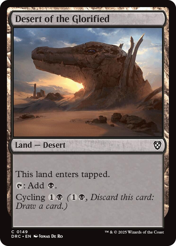 Image for Desert of the Glorified (Commander: Aetherdrift) (149) - Magic: The Gathering