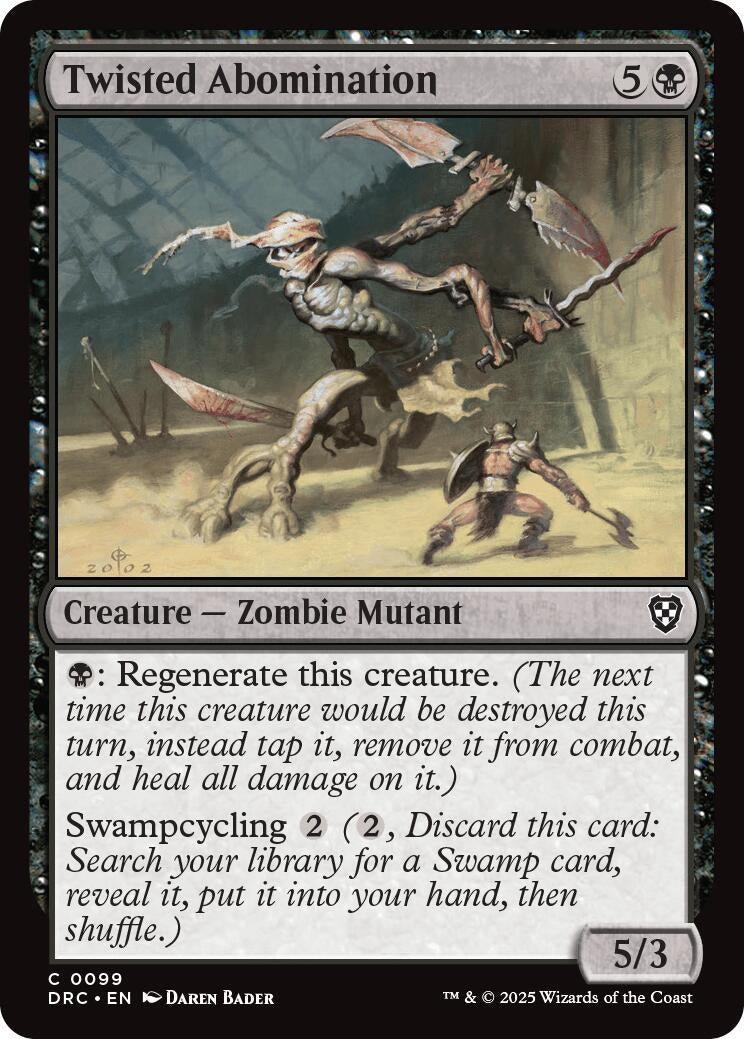Image for Twisted Abomination (Commander: Aetherdrift) (99) - Magic: The Gathering