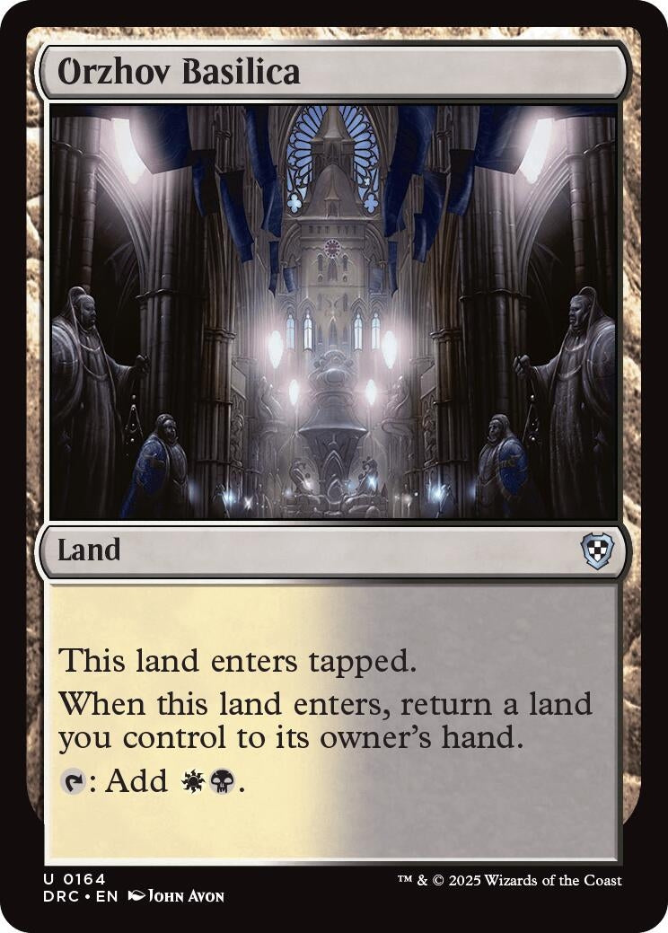Image for Orzhov Basilica (Commander: Aetherdrift) (164) - Magic: The Gathering