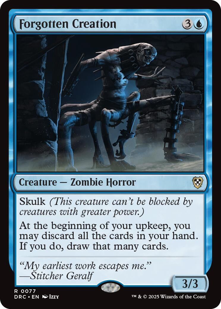 Image for Forgotten Creation (Commander: Aetherdrift) (77) - Magic: The Gathering