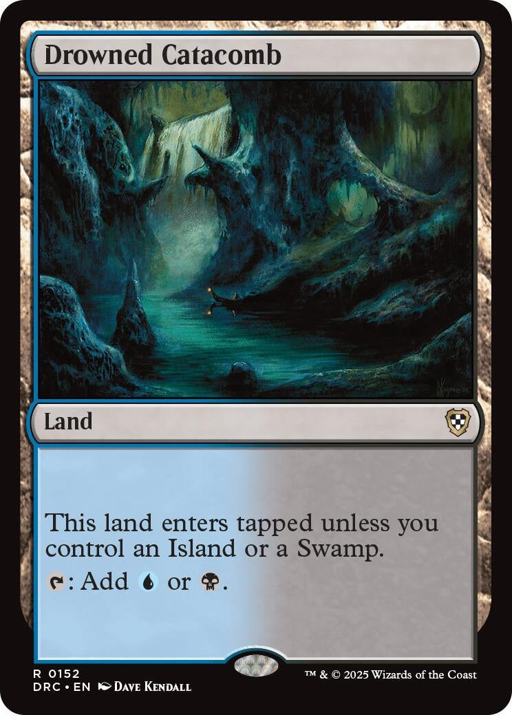 Image for Drowned Catacomb (Commander: Aetherdrift) (152) - Magic: The Gathering