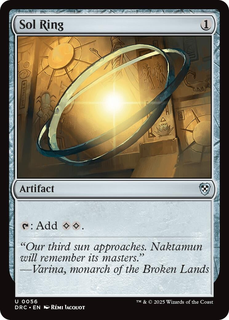 Image for Sol Ring (0056) (Commander: Aetherdrift) (56) - Magic: The Gathering