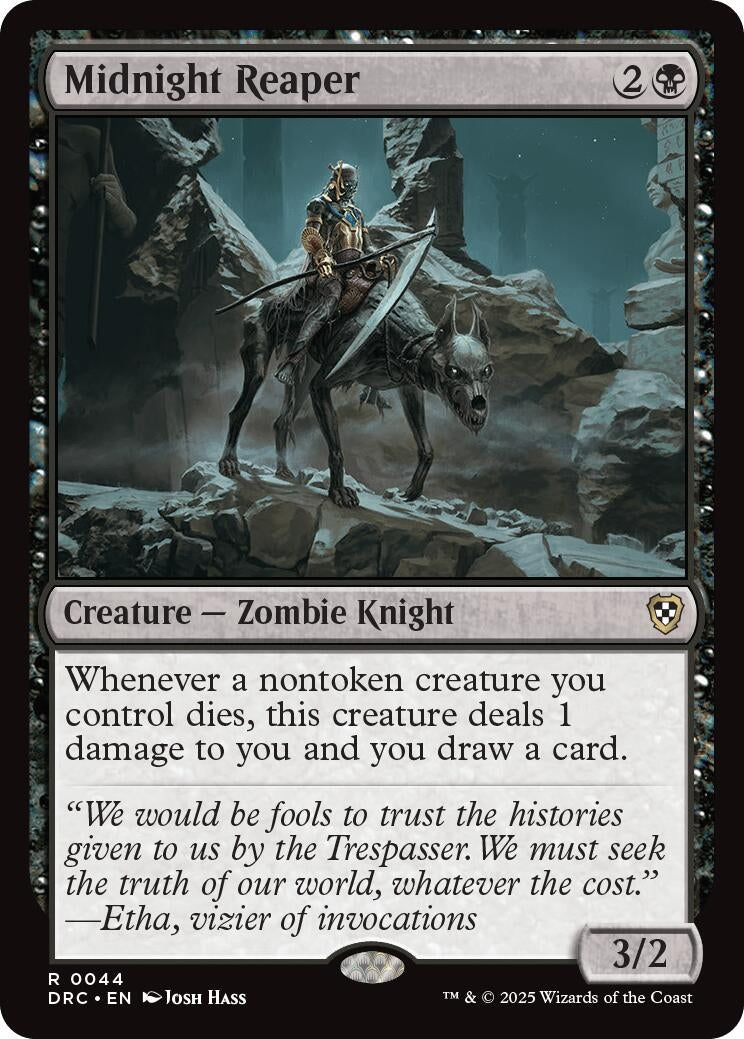 Image for Midnight Reaper (Commander: Aetherdrift) (44) - Magic: The Gathering