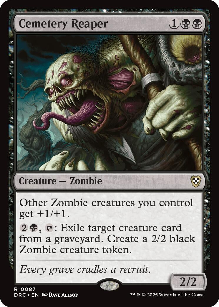 Image for Cemetery Reaper (Commander: Aetherdrift) (87) - Magic: The Gathering