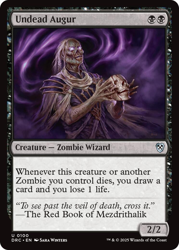 Image for Undead Augur (Commander: Aetherdrift) (100) - Magic: The Gathering