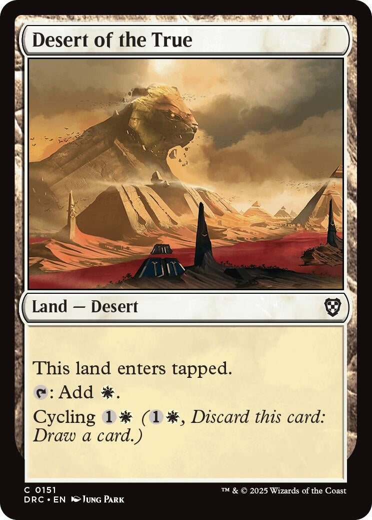 Image for Desert of the True (Commander: Aetherdrift) (151) - Magic: The Gathering