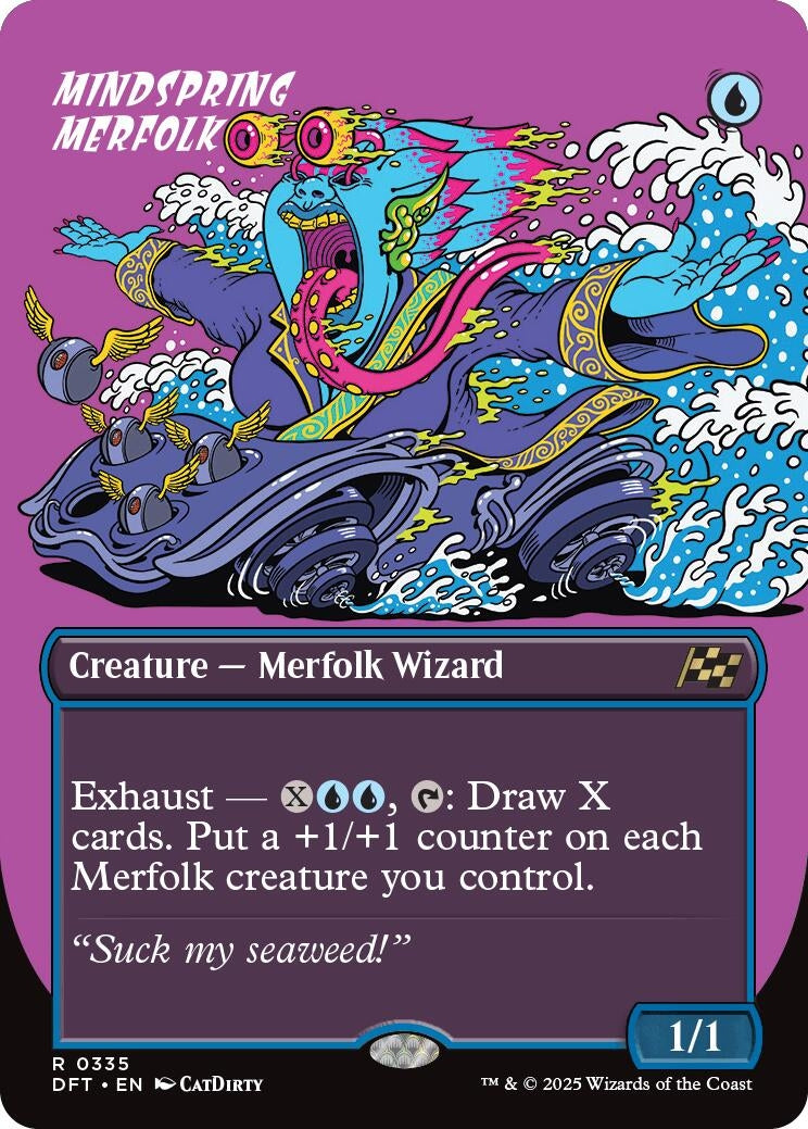 Image for Mindspring Merfolk (Borderless) (Aetherdrift) (335) - Magic: The Gathering