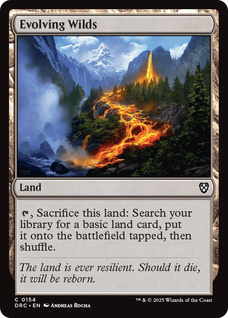 Image for Evolving Wilds (0154) (Commander: Aetherdrift) (154) - Magic: The Gathering