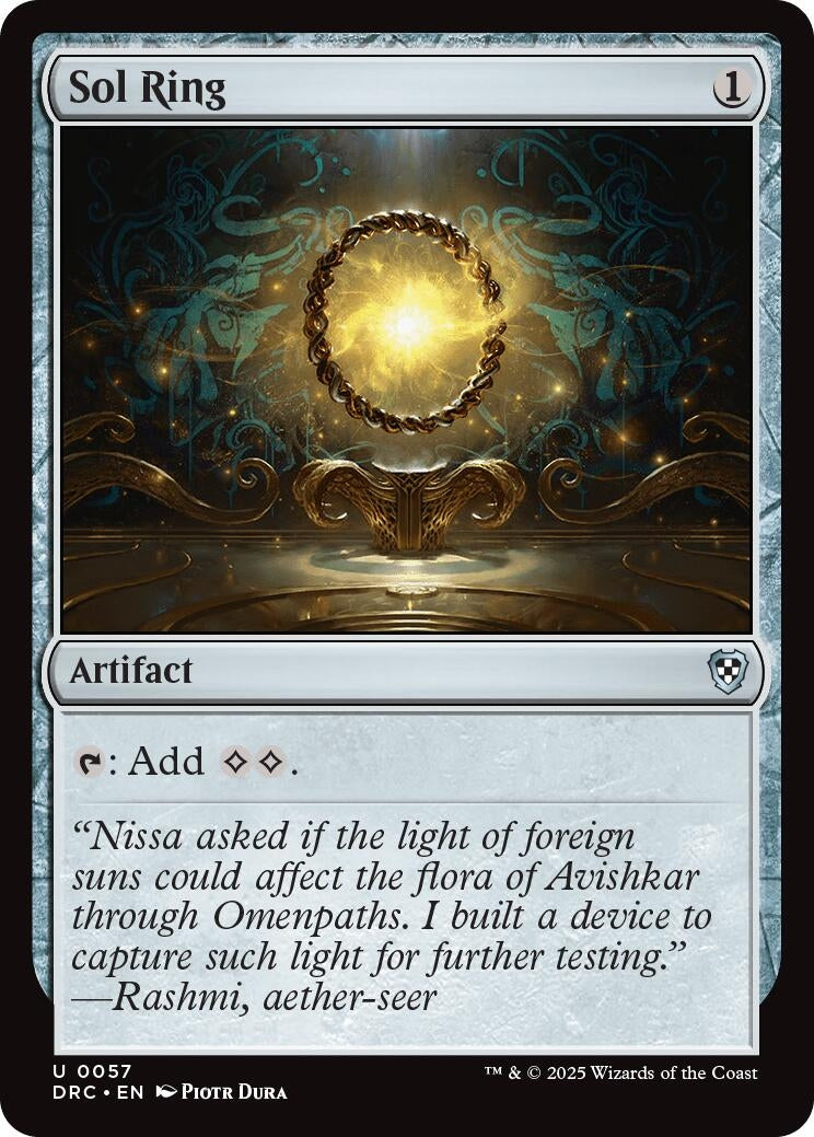 Image for Sol Ring (0057) (Commander: Aetherdrift) (57) - Magic: The Gathering