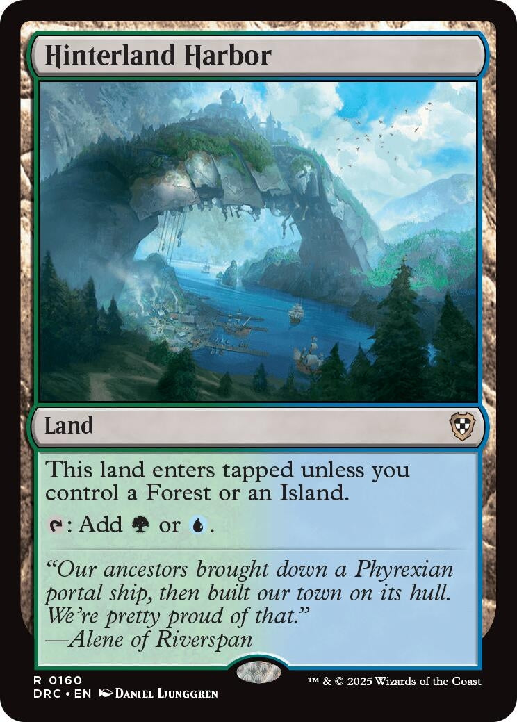 Image for Hinterland Harbor (Commander: Aetherdrift) (160) - Magic: The Gathering