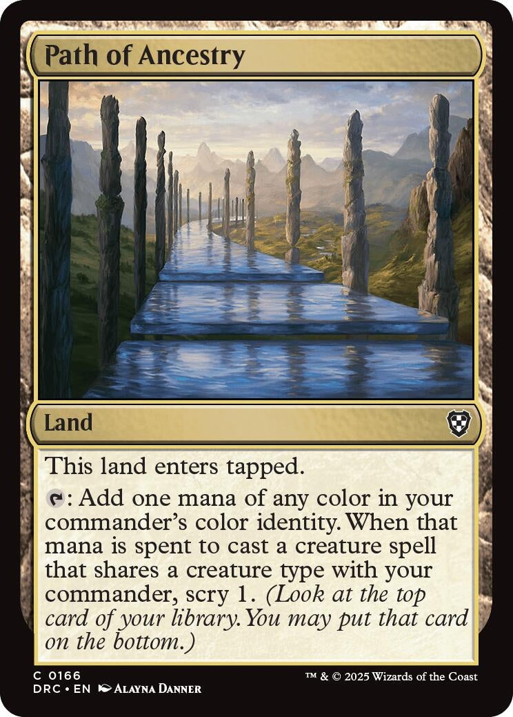 Image for Path of Ancestry (0166) (Commander: Aetherdrift) (166) - Magic: The Gathering