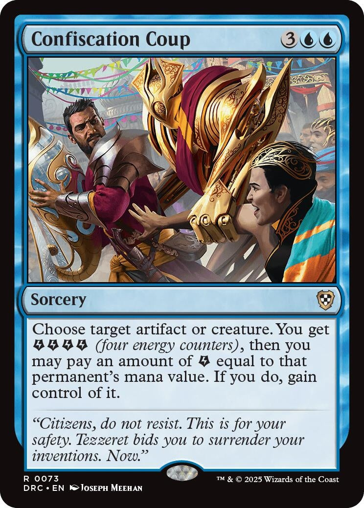 Image for Confiscation Coup (Commander: Aetherdrift) (73) - Magic: The Gathering