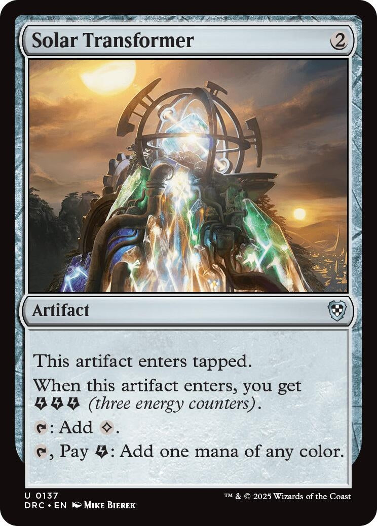 Image for Solar Transformer (Commander: Aetherdrift) (137) - Magic: The Gathering