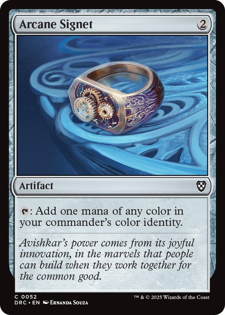 Image for Arcane Signet (0052) (Commander: Aetherdrift) (52) - Magic: The Gathering