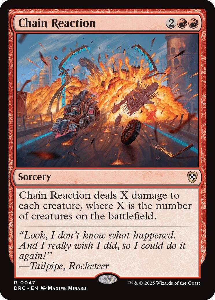 Image for Chain Reaction (Commander: Aetherdrift) (47) - Magic: The Gathering