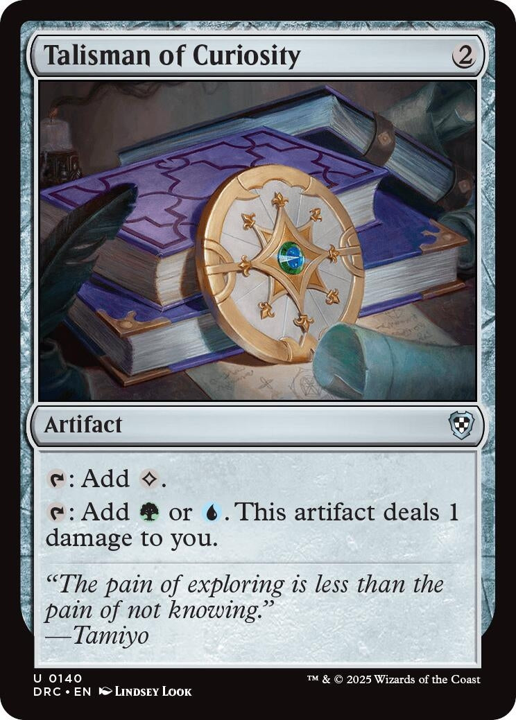 Image for Talisman of Curiosity (Commander: Aetherdrift) (140) - Magic: The Gathering