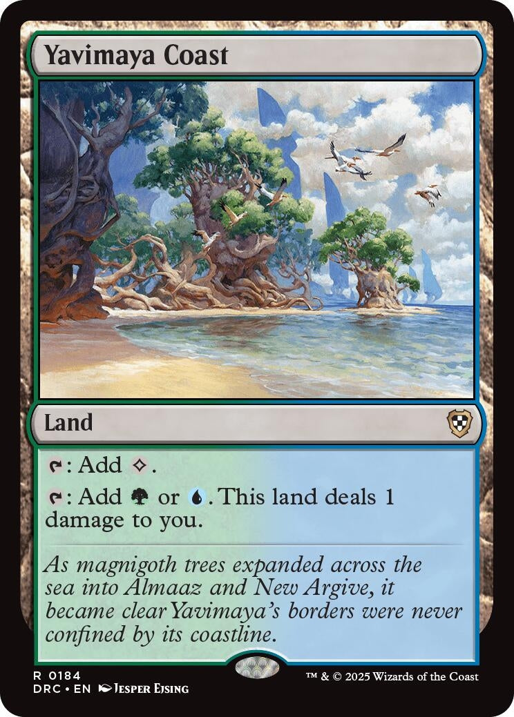 Image for Yavimaya Coast (Commander: Aetherdrift) (184) - Magic: The Gathering