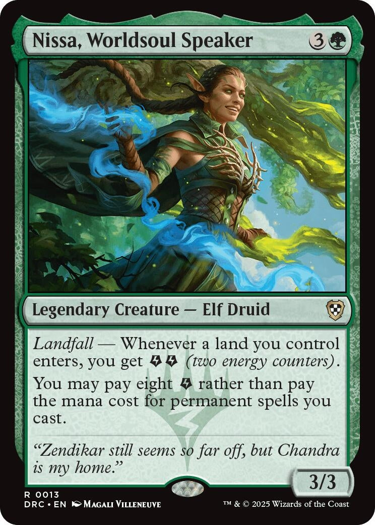 Image for Nissa, Worldsoul Speaker (Commander: Aetherdrift) (13) - Magic: The Gathering