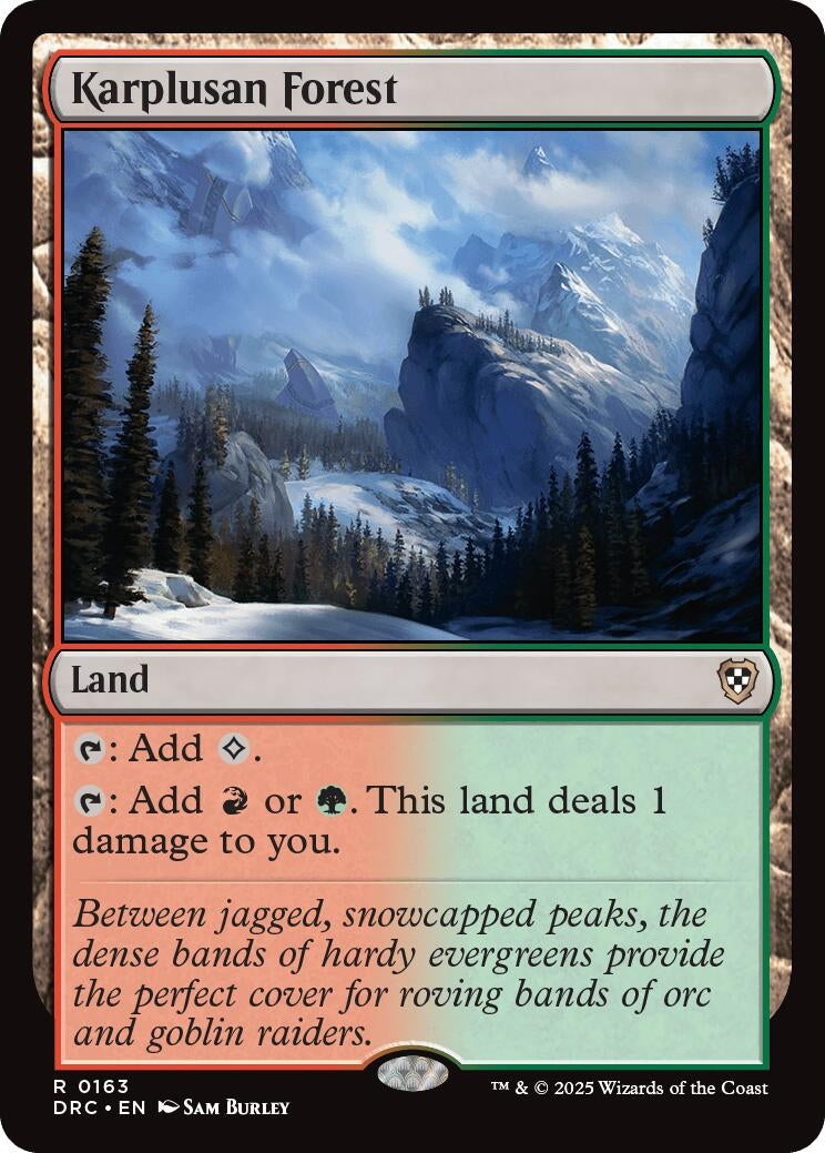 Image for Karplusan Forest (Commander: Aetherdrift) (163) - Magic: The Gathering