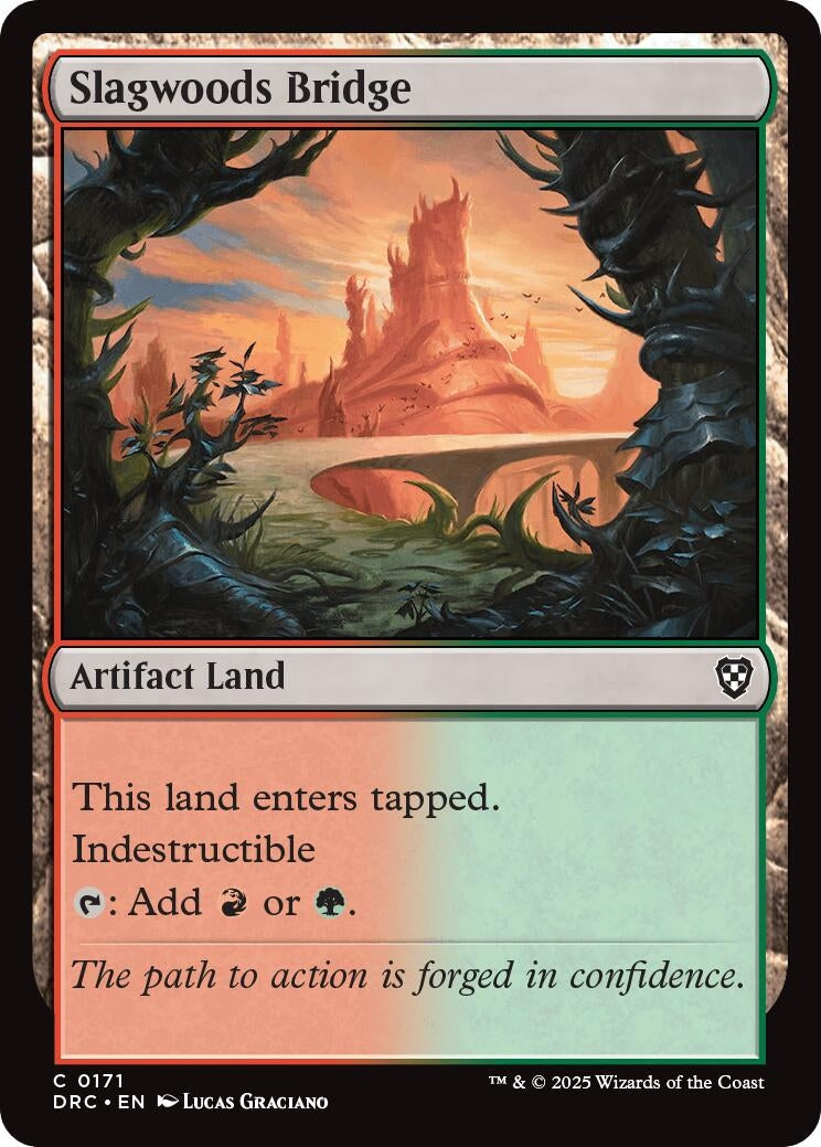Image for Slagwoods Bridge (Commander: Aetherdrift) (171) - Magic: The Gathering