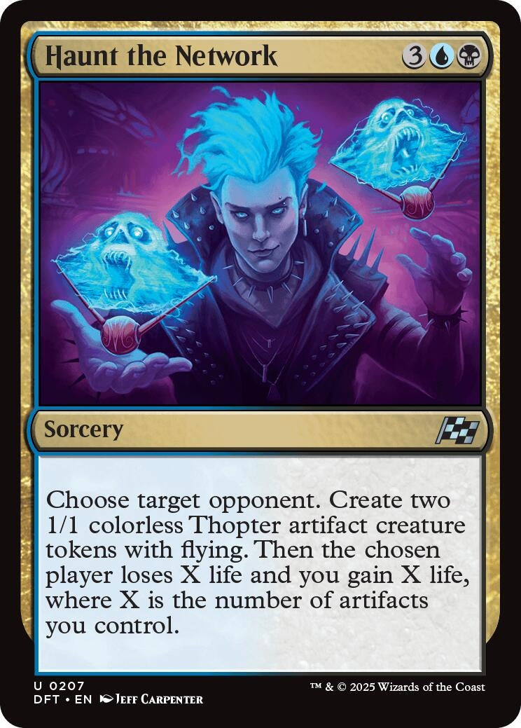 Image for Haunt the Network (Aetherdrift) (207) - Magic: The Gathering