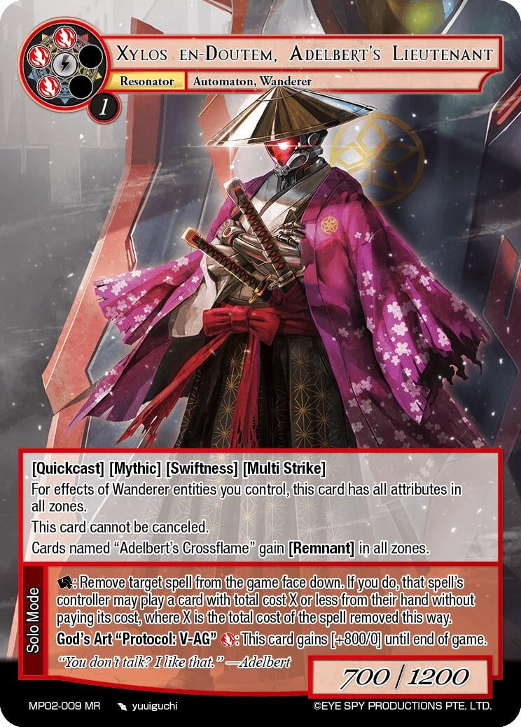 Image for Xylos en-Doutem, Adelbert's Lieutenant (Masterpiece Collection 02 "Fates Reunited!") (MP02-009 MR) - Force of Will