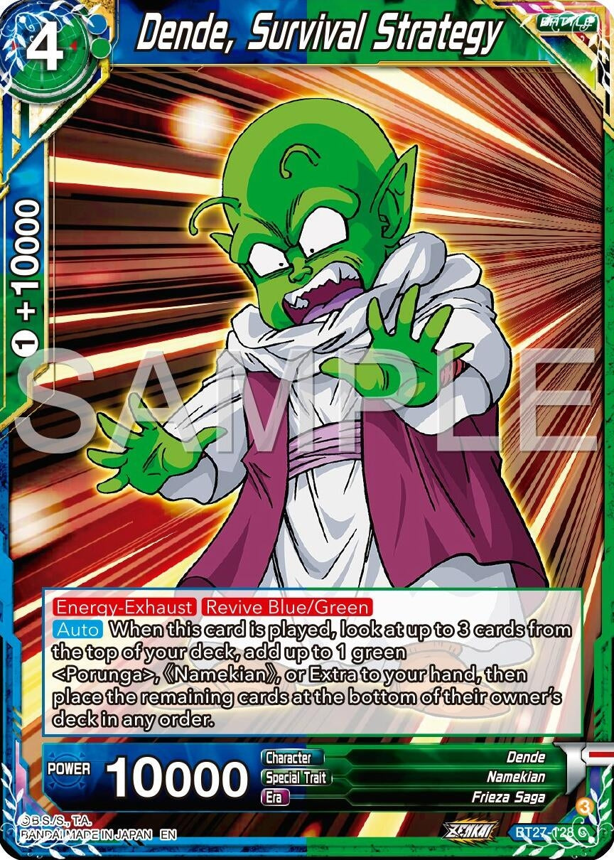 Image for Dende, Survival Strategy (History of Z) (BT27-128) - Dragon Ball Super: Masters