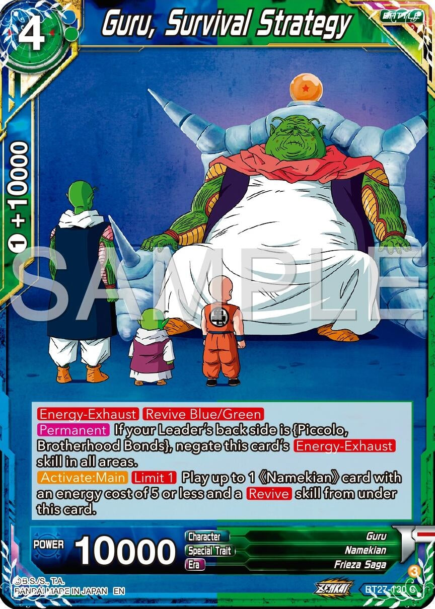 Image for Guru, Survival Strategy (History of Z) (BT27-130) - Dragon Ball Super: Masters