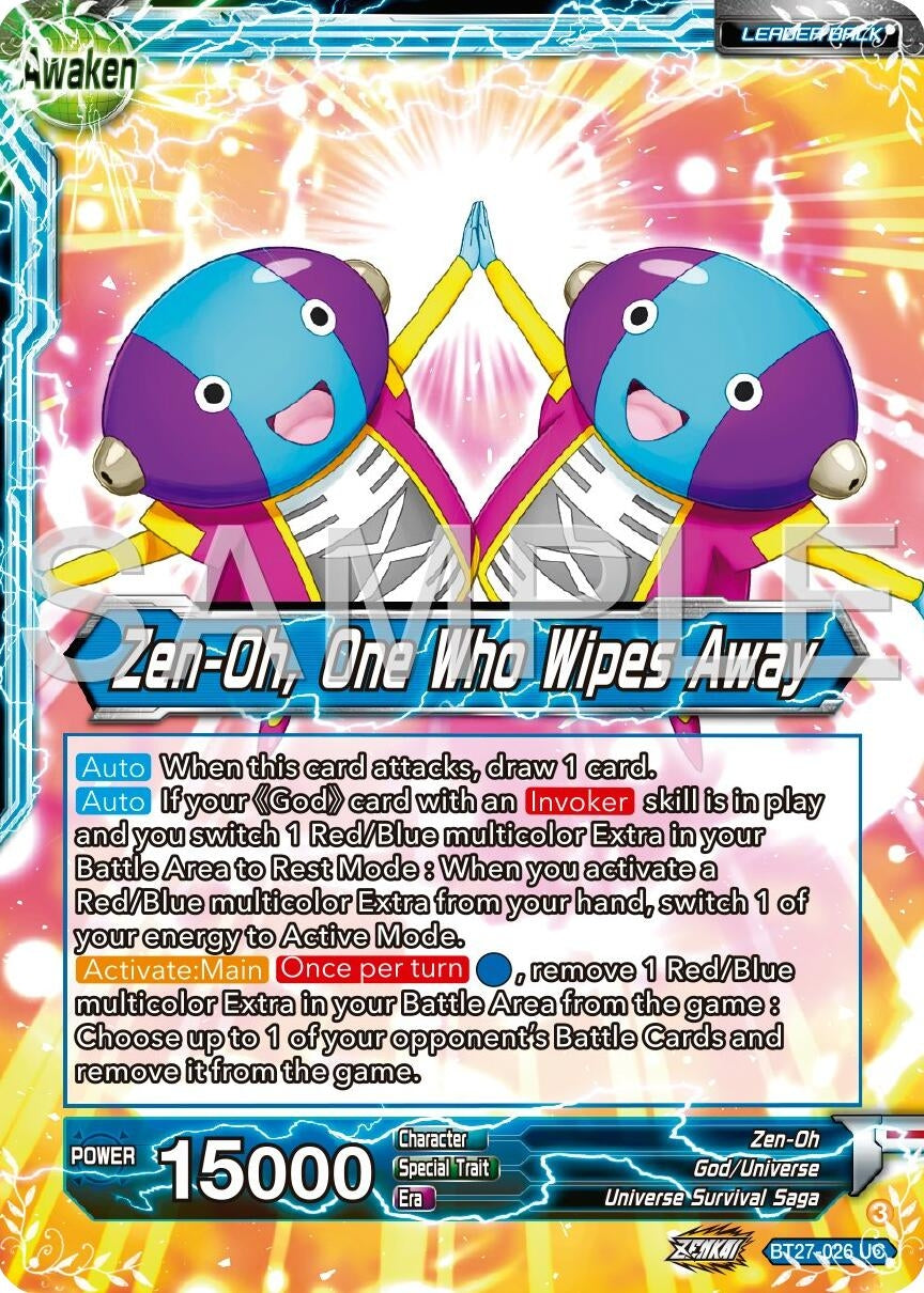 Image for Zen-Oh // Zen-Oh, One Who Wipes Away (History of Z) (BT27-026) - Dragon Ball Super: Masters