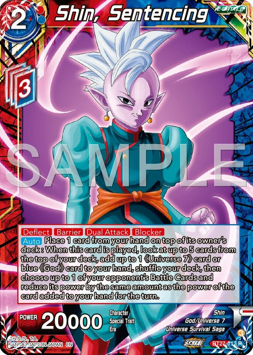 Image for Shin, Sentencing (History of Z) (BT27-112) - Dragon Ball Super: Masters